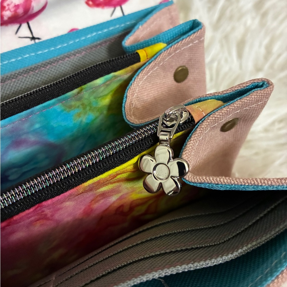 Handmade Flamingo Print Clutch Wallet 💓 - Picture 6 of 10